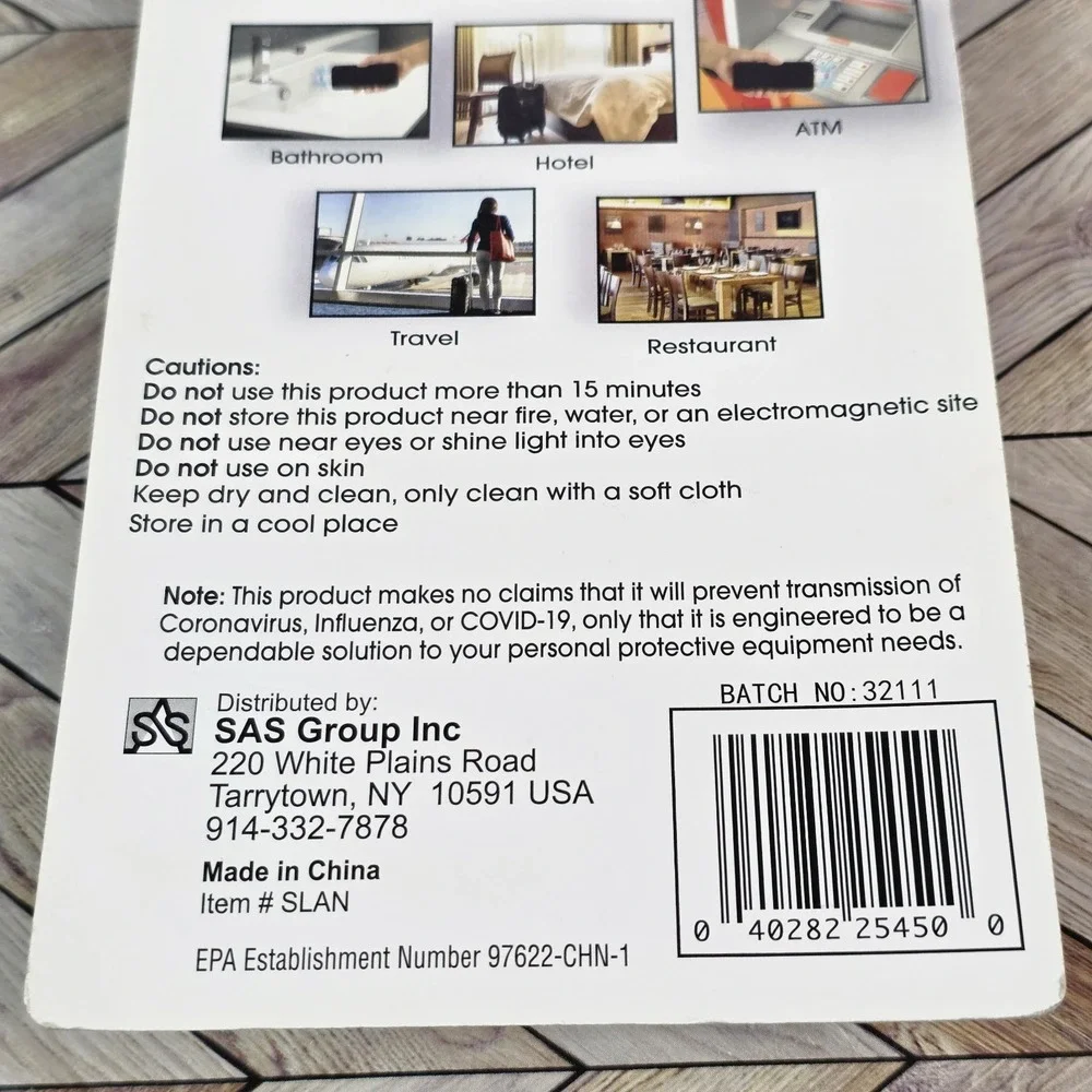 Sani Gear Travel Sanitizing UVC Light for Android Portable Key Chain - New